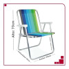 Silla de Playa Plegable de Aluminio Mor Silla de Playa Plegable de Aluminio Mor