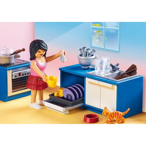 Cocina Completa con Familia Playmobil 129 Piezas U