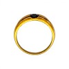 Anillo Solitario-Oro Bajo-Piedra Zafiro-AN8109 conpiedra
