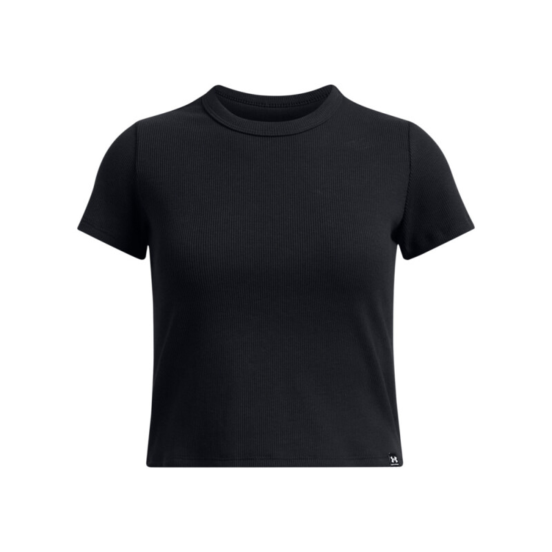 UA Rival Rib SS-WHT BLK-001