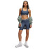 UA HG 8in Short-RED GRY-044