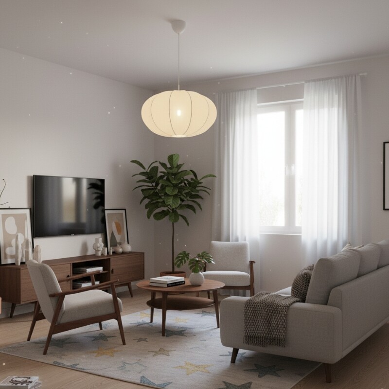 LUMINARIA COLGANTE LUVO MEDIUM Luminaria Colgante Luvo Medium Blanca ø 40 cm