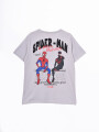 REMERA SPIDER GRIS CLARO