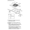 Anafe a gas Bosch PPP6A6I10 Vidrio 60 cm Anafe a gas Bosch PPP6A6I10 Vidrio 60 cm