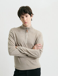 470415 REMERA HARRINGTON LABEL Beige Melange
