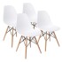 Silla Comedor Cocina Eames Muy Reforzada Premium Nórdica Blanco 1