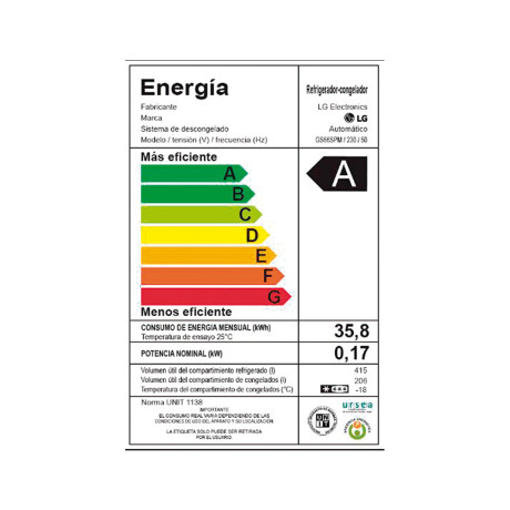 Refrigerador LG inverter 684L GS66SPM Refrigerador LG inverter 684L GS66SPM