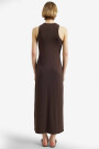 VESTIDO C LOGO CROSSED Marron