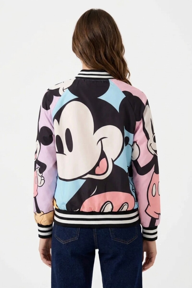 Abrigo campera mujer MICKEY MULTICOLOR