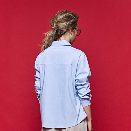 CAMISA IVANKA Celeste