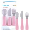 Set x3 cubiertos BUBA pastel rosado