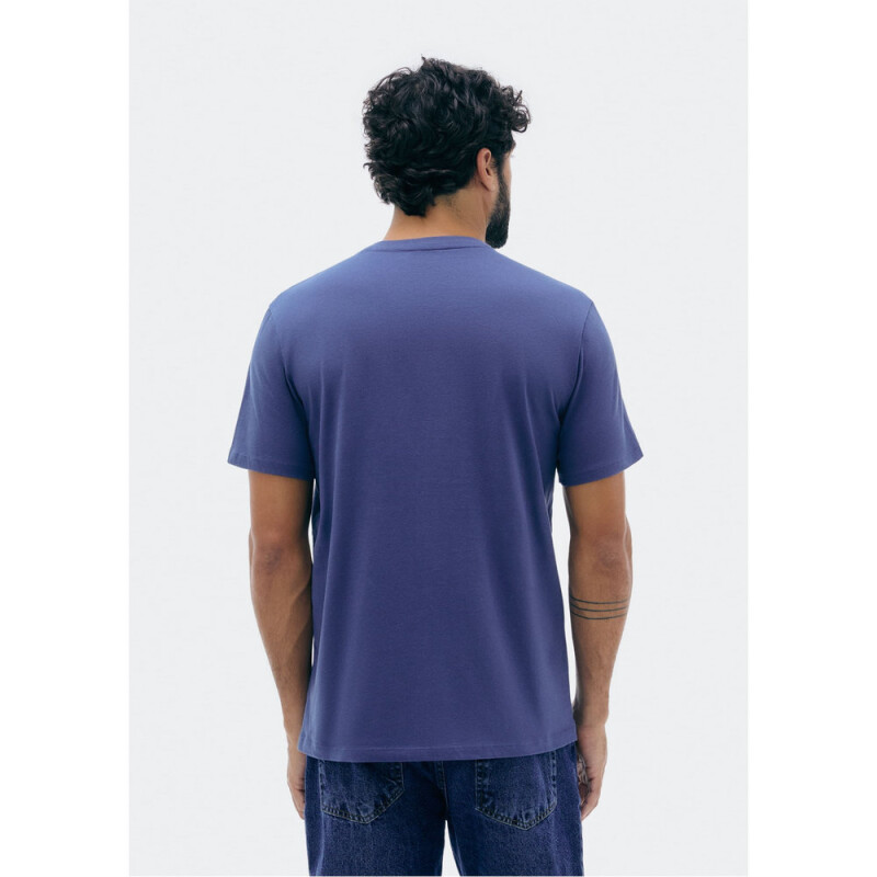 CAMISETA MM MASC AZUL MEDIO