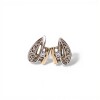 Caravanas Vintage Zirconia-Plata y oro-Zirconia-CA5044 conpiedra