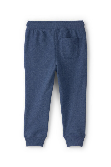 Pantalón deportivo de algodón, azul marino Sin color