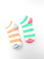 Medias Ankle Cartun, Pack X 2 Color Unico