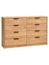 Cómoda JENSLEV 4+4 cajones roble Cómoda JENSLEV 4+4 cajones roble