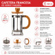 Cafetera francesa de vidrio y madera 800 ml MADERA