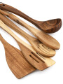 UTENSILIOS MADERA ACACIA SET X5 MARRON