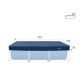 INTEX COBERTOR LONA PARA PISCINA ESTRUCTURAL 2.60 X 1.60 METROS Intex Cobertor Lona Para Piscina Estructural 2.60 X 1.60 Metros