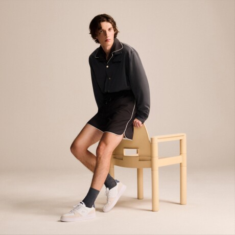 Championes LACOSTE L001 White & Blue