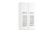Armario 6 Puetas Vidrio Steel Blanco