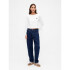 INTL LS CROPPED BOAT TEE FRESH WHITE