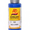 PINTURA ACRILICA ARTISTICA DIBU 60 ML. DIFERENTES COLORES COLOR CYAN 163