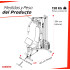 Multigimnasio Randers ARG-63167-5 con 100 kg de Pesas Multigimnasio Randers ARG-63167-5 con 100 kg de Pesas