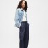 V-SATIN STRAIGHT PO SIDE STRIPE VINTAGE NAVY