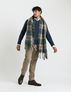 470313 SWEATER V HARRINGTON URBAN Azul Melange