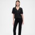 V-SS VNK RUFFLE LACE TOP BLACK 22