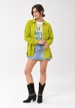 Camisa lino Verde