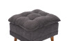 Butaca Reclinable 1 Cuerpo + Puff Living - Montreal Gris