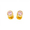 Abridores Punto de luz-Oro 18k-Piedra Zirconia-AB9527 conpiedra