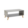 Mesa De Living Minimalista Mad Maciza Linea Dublin Gris Mesa De Living Minimalista Mad Maciza Linea Dublin Gris