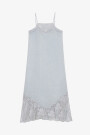 VESTIDO ENCAJE Gris