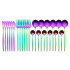 Set x24 Cubiertos de Acero Inoxidable Cuchillos tenedor cucharas Cocina IMBACK Multicolor Set x24 Cubiertos de Acero Inoxidable Cuchillos tenedor cucharas Cocina IMBACK Multicolor
