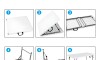 Mesa Plegable altura ajustable 120 cm Blanco Mesa Plegable altura ajustable 120 cm Blanco