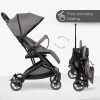 Coche miley carry on KIKKABOO gris