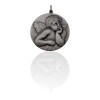 Dije Ángel de la guarda-Plata 925 quemada-Sin Piedra-CP3122 sinpiedra