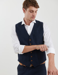 470696 CHALECO VESTIR HARRINGTON SELECT Azul Oscuro