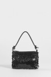 Cartera de fiesta bordada en lentejuelas y canutillos negro