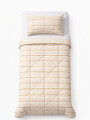 ACOLCHADO ESTAMPADO DE 1 PLAZA BEIGE