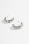 Aros acero mystic plateado