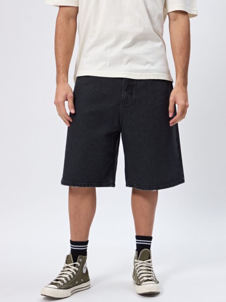 BERMUDA ROLO NEGRO JEAN