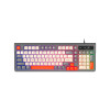 Teclado gaming T13 98 teclas con RGB color gris Teclado Gaming T13 98 Teclas Con Rgb Color Gris