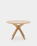 Mesa redonda Naanim de chapa de roble Ø 100 cm