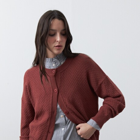 CARDIGAN TEODORA Ladrillo