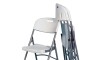 Silla de exterior plegable blanca Silla de exterior plegable blanca