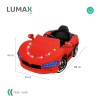 Auto a Batería Modelo Rindt con control remoto Rojo